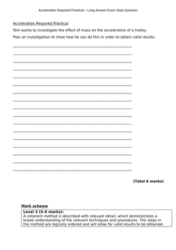 AQA GCSE Physics & Combined Science Physics Required Practical Revision ...