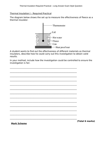 AQA GCSE Physics & Combined Science Physics Required Practical Revision ...