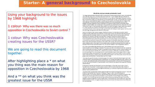 Soviet invasion of Czechoslovakia and its outcomes
