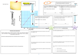 hooke's law worksheet answers