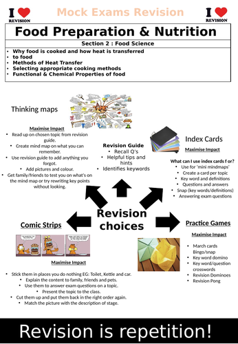 AQA GCSE Food Preparation & Nutrition Section 2 Revision Book ...