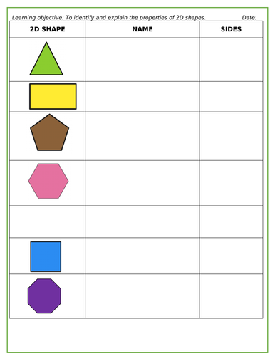 2D shapes | Teaching Resources