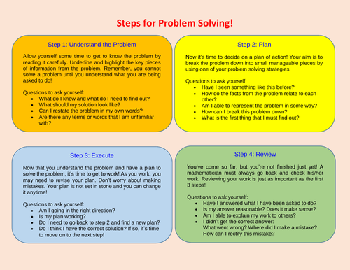 problem solving lesson 1.7