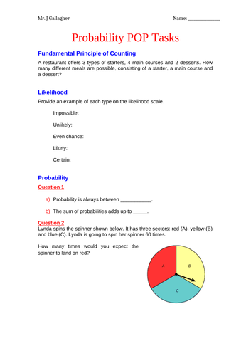 probability theory homework