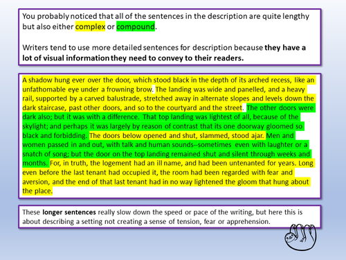 Gothic Sentences | Teaching Resources