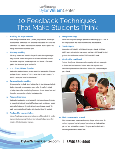 Marking and Feedback Teacher Learning Community