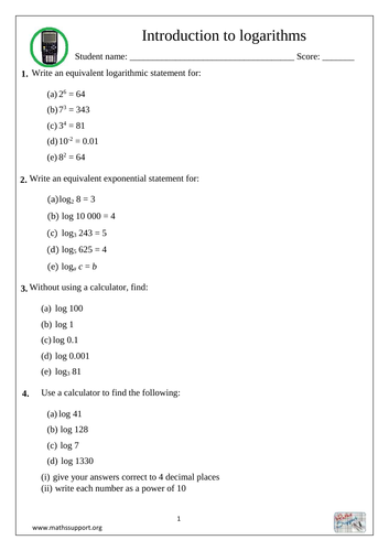 introduction-to-logarithms-teaching-resources