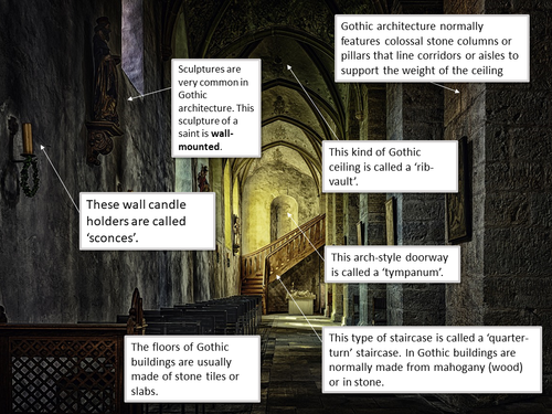 Gothic Vocabulary | Teaching Resources