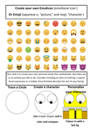 Create Your Own Emoji Work Sheet | Teaching Resources