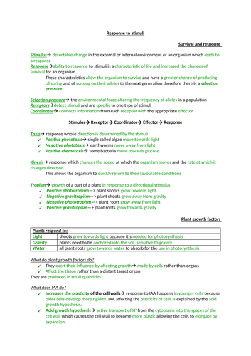 AQA Biology section 6 notes
