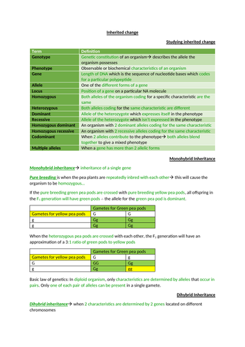 AQA Biology section 7 notes