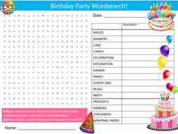 Birthday math worksheets picture