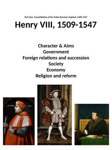 Henry VIII revision booklet