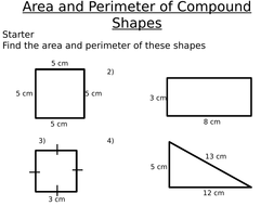 KS3 Area and Perimeter of Compound Shapes | Teaching Resources