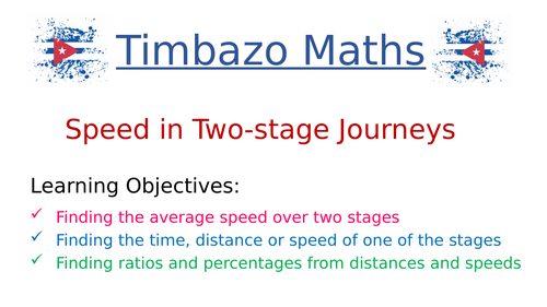 Speed in Two-stage Journeys