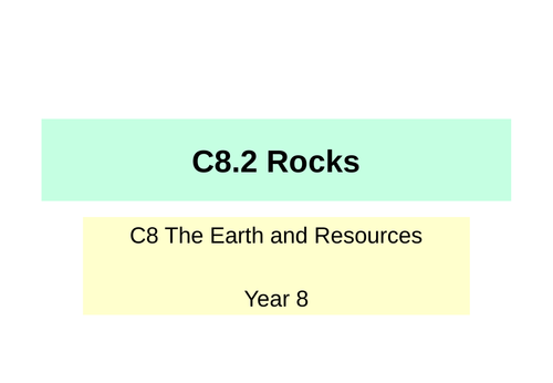 Activate KS3 Science - C8 The Earth & Resources | Teaching Resources