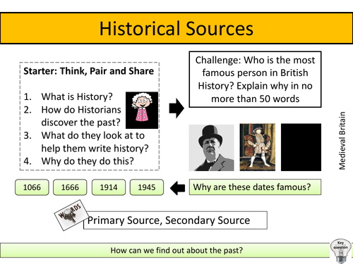 Historical Sources | Teaching Resources