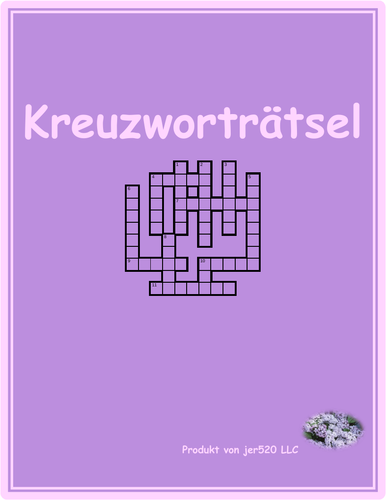 Sommer (Summer in German) Crossword