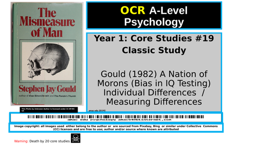 OCR A-Level Psychology: Core Study #19, Classic Study, Gould (1982) A Nation of Morons