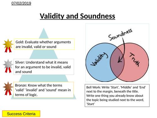 Logic - Validity and Soundness