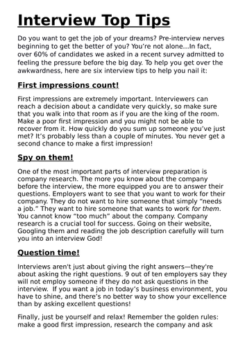 how to write a interview article