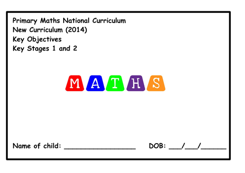 Maths Key Objectives & Tracking Sheets (Year 1 - Year 6)