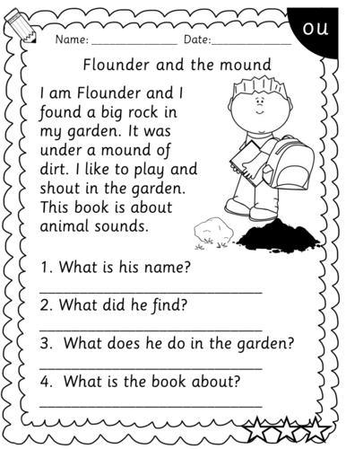 Reception/Year 1 Read Write Inc reading comprehension workbook - RWI ...