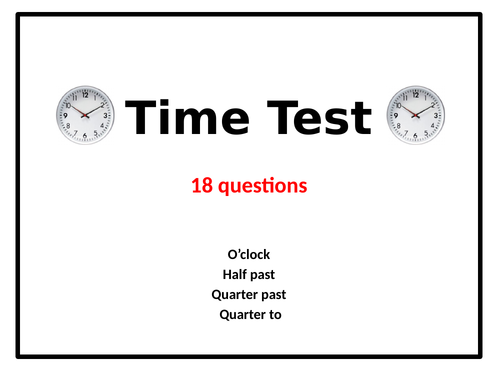 Telling the Time - 91����t
