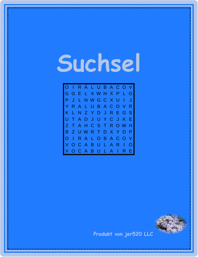 Sommer (Summer in German) Wordsearch