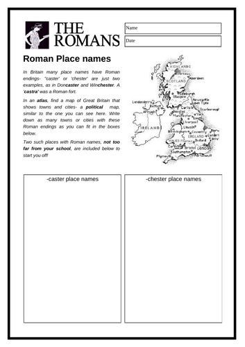 The Romans - Roman Place Names