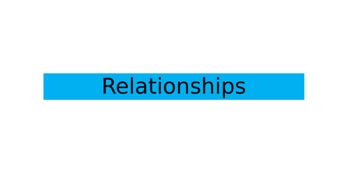 BTEC National Health and Social Care Unit 1 Social Development Relationships Lesson