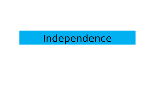 BTEC National Health and Social Care Level 3 Unit 1 Social Development Independence Lesson