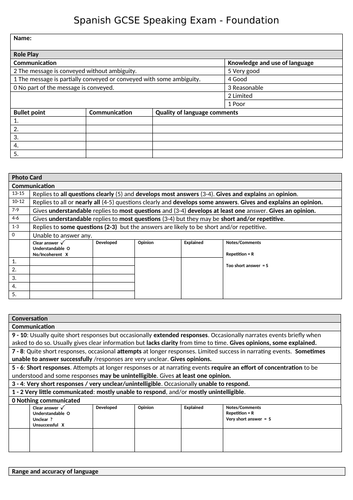 aqa-languages-gcse-speaking-easy-marking-and-feedback-sheet-teaching