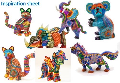 Cover work - Day of the dead alebrije designs