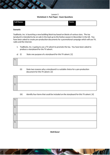 OCR Level 1/2 CAMBRIDGE NATIONALS in Creative iMedia Unit R081: Pre