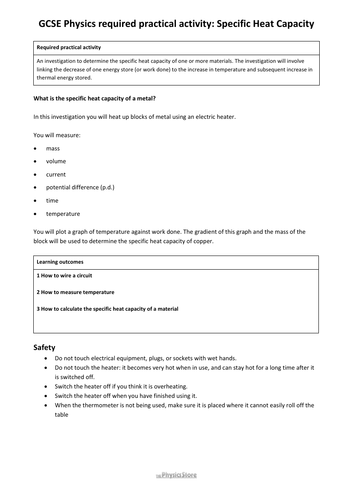 KS4 GCSE Physics AQA P2 Energy Transfer By Heating (Combined Only ...
