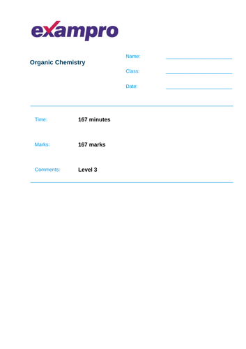 Chemistry Unit 7 - Organic Chemistry