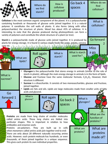 KS4 AQA GCSE Chemistry (Science) Natural Polymers Lesson & Activities