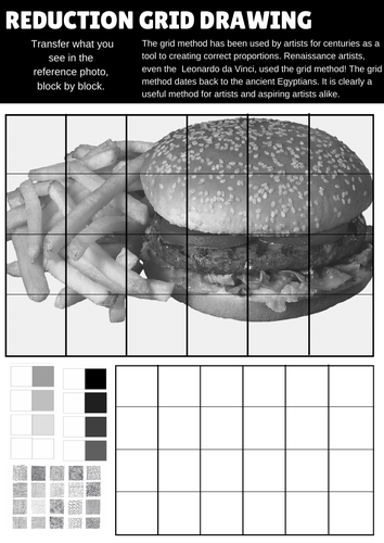 Art Grid Drawing, Enlarging, Reduction 55 worksheets/ Cover Big Bundle ...