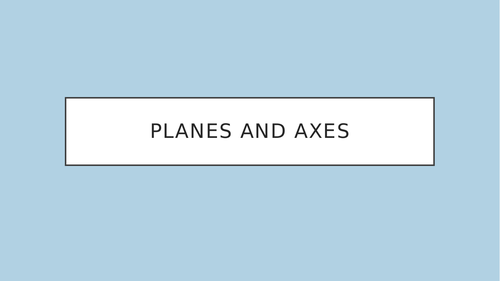 GCSE PE Planes and Axes