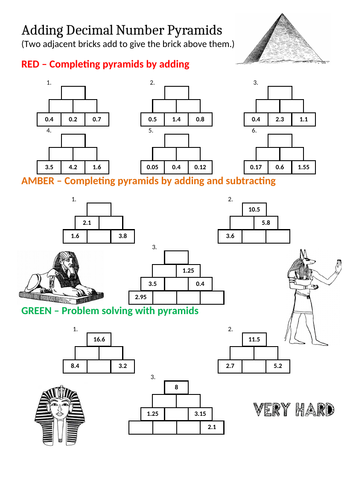 adding-decimals-number-pyramids-teaching-resources