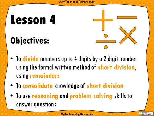 4 operations problem solving year 6