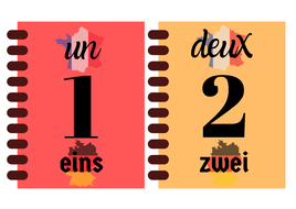 French And German Numbers And Alphabet Display Bundle Teaching Resources