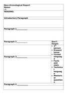 Free printable non chronological report template image