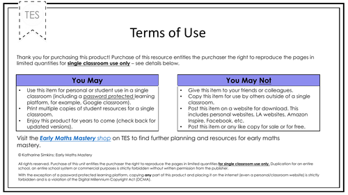 Numbers 0 - 10 Reception Maths Mastery Planning | Teaching Resources