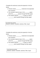 WHOLE TOPIC KS3 Year 7 / 8 Particle model / Separating mixtures CSI ...