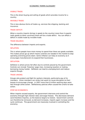 AQA 7042 2S Britain - why was there an economic boom 1951 onwards?