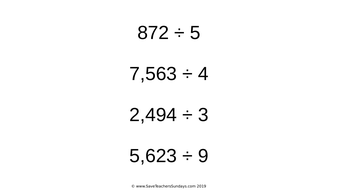 year 5 short division worksheets differentiated and