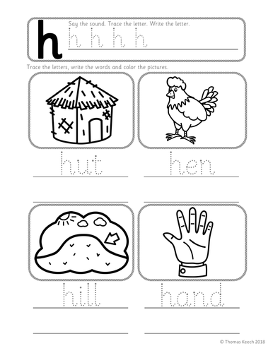 phonics worksheets lesson plan flashcards jolly phonics h lesson pack teaching resources