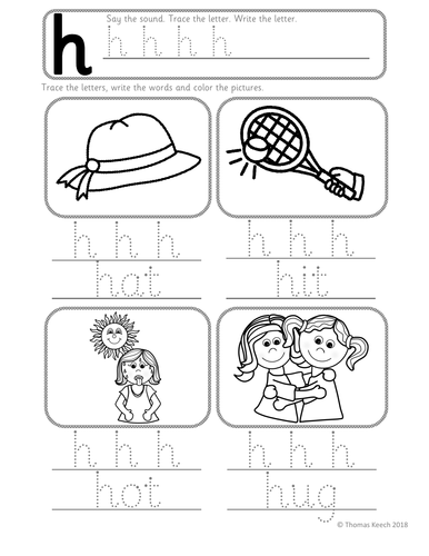 phonics worksheets lesson plan flashcards jolly phonics h lesson pack teaching resources